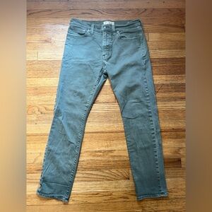 Madewell Men's Slim Fit Olive Jeans
